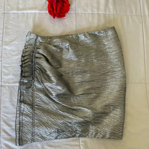 IRO Frisis ruffle metallic mini skirt - Picture 5 of 13